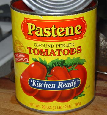 Always, always have a can of these crushed tomatoes in the cupboard.