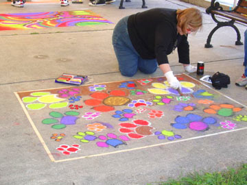 At first glance, flowers, second glance - Dog Paws