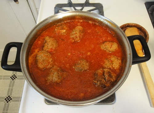 Stir gently, they are delicate and break apart easily