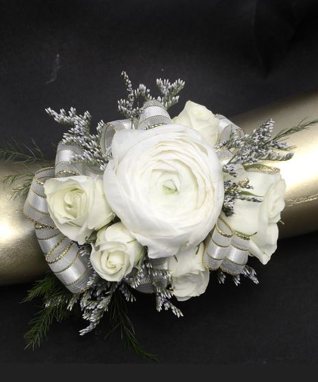 Designer's Choice White Wrist Corsage