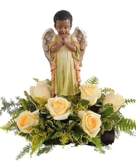 Boy Praying Angel Arrangement
