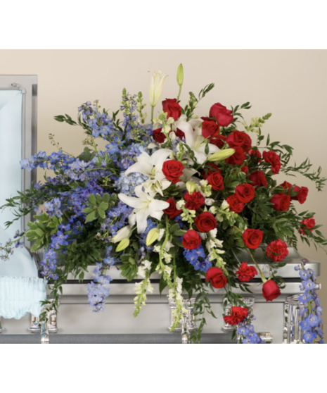 Patriotic Casket Spray