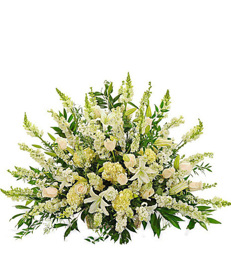 Elegant White Window Basket