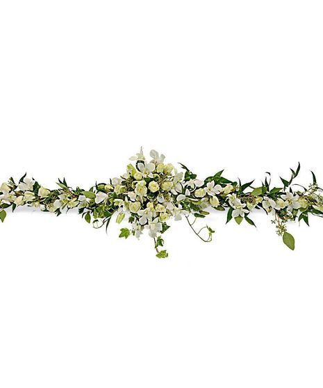 Elegant White Hinge Garland