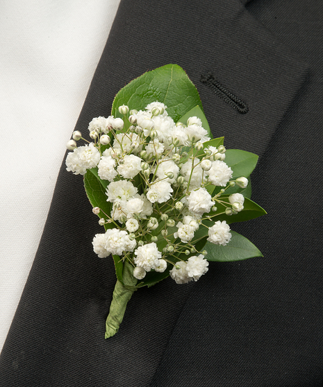 Baby's Breath Boutonniere