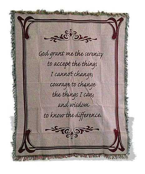 God Grant Me the Serenity Afghan
