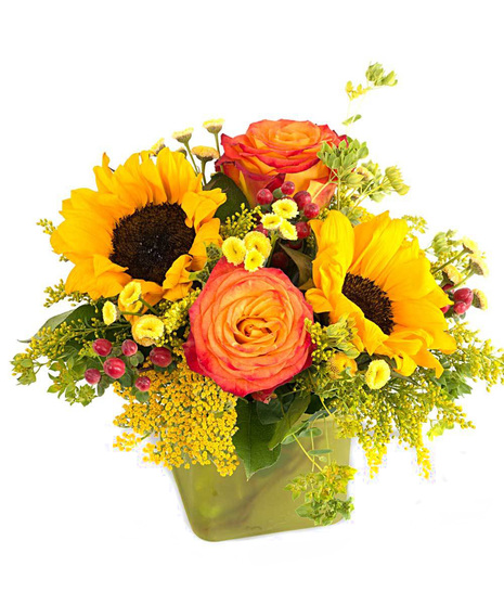 Walter Knoll Florist Roses and Sunshine Bouquet