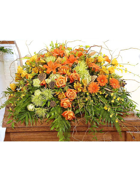 Nature in Bloom Half Casket Spray
