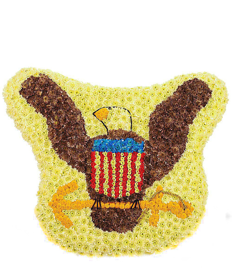 Patriotic Custom Floral Logo or Emblem