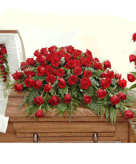 Classic Roses Half Casket Spray