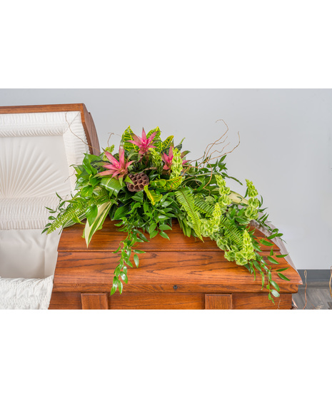 All Greenery Casket Spray
