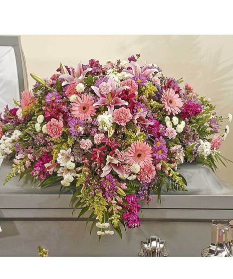  Traditional Mix Half Casket Spray