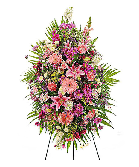 Traditional Mix Oval Easel Spray