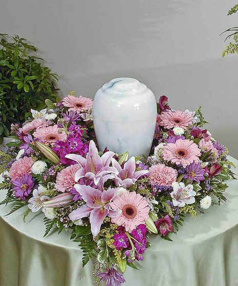 Traditional Mix Memorial Urn Display