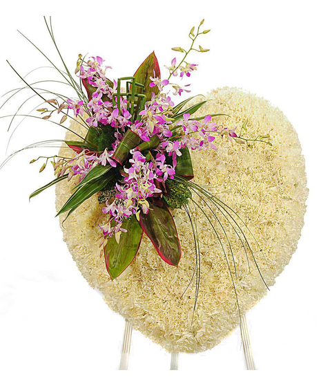 Tropical Fusion Solid Heart Easel Display