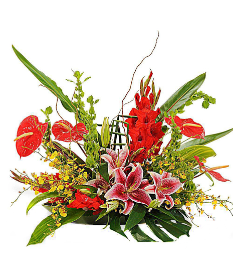 Tropical Fusion Stylized Floor/Podium Display