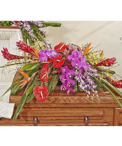 Tropical Fusion Half Casket Display