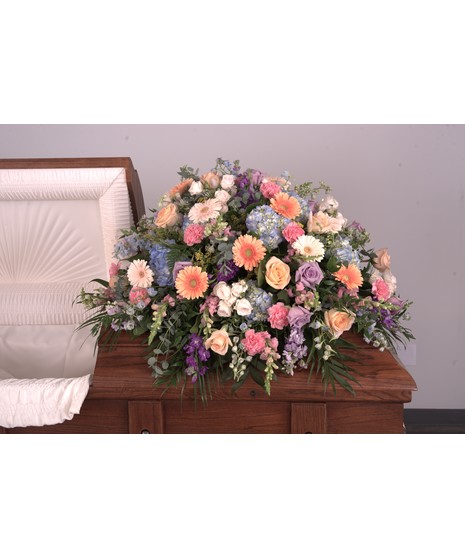 Pastel Beauty Casket Spray