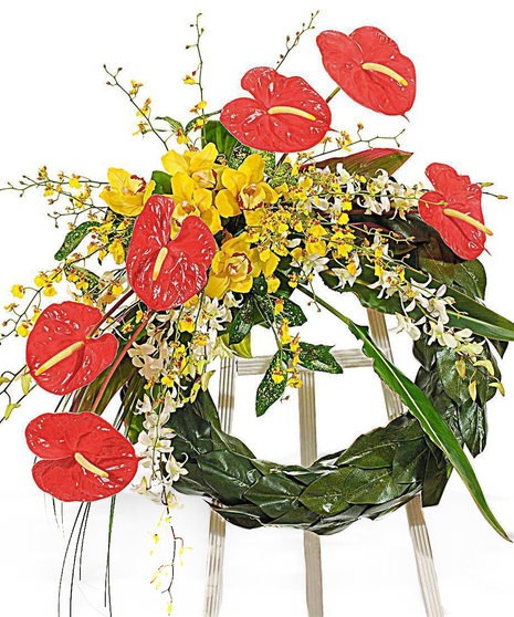 Tropical Fusion Standing Wreath