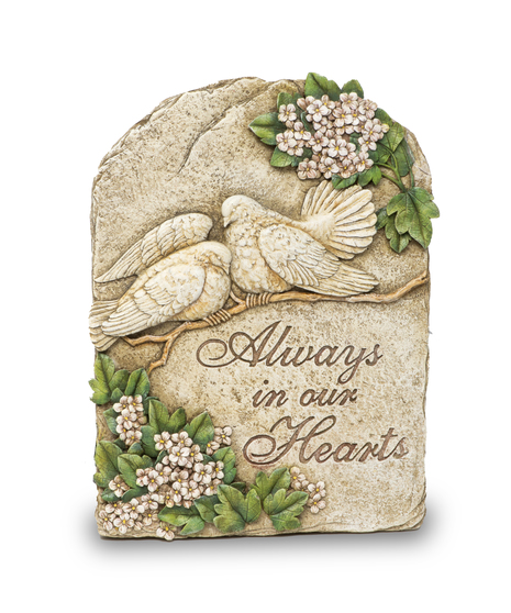Memorial garden stepping stone or wall plague 12 inches by 19 inches