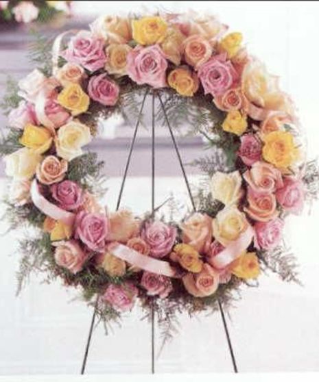 Standing Funeral Wreath
