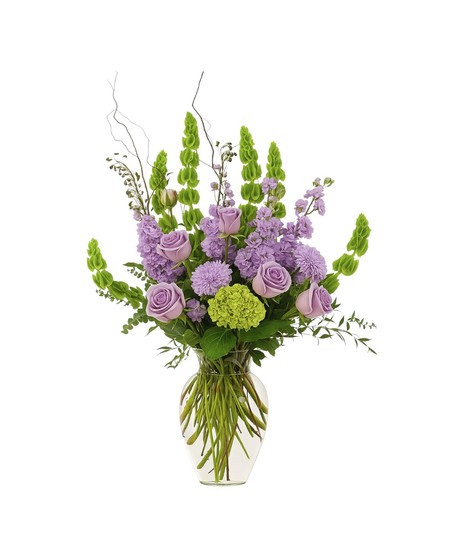 Walter Knoll Florist Bold Mix Large Glass Vase Arrangement