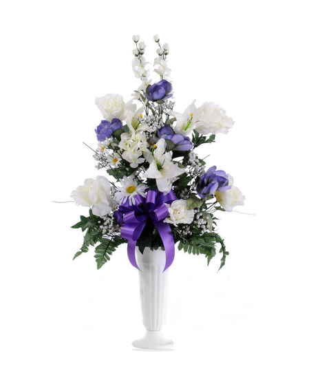 All Season Purple & White Display
