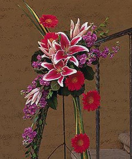 Stargazer Lily and Gerbera Spray